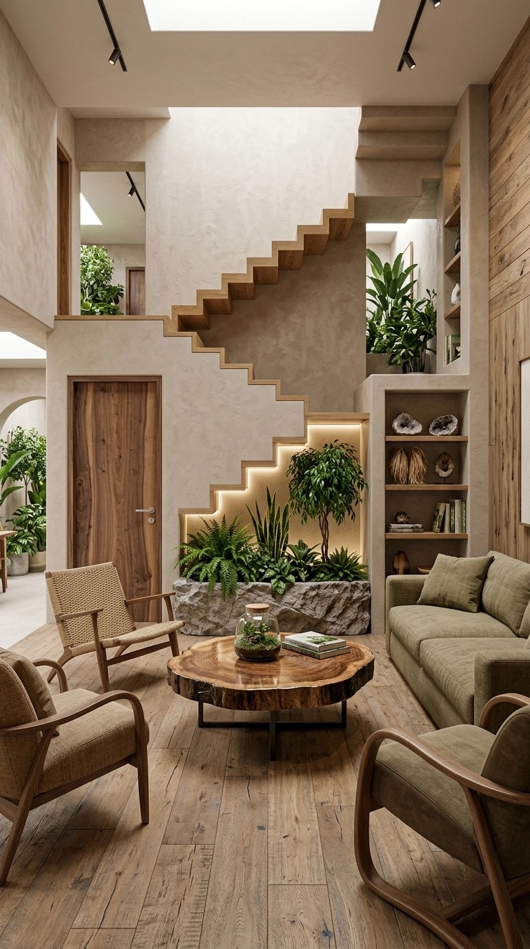 Interior design in Biophilic style — Living Room by GenRoom AI