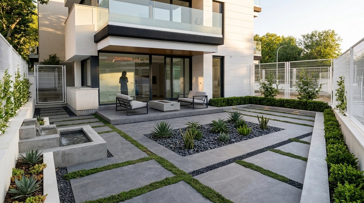Landscape design in Minimalist Yard style — Yard by GenRoom AI