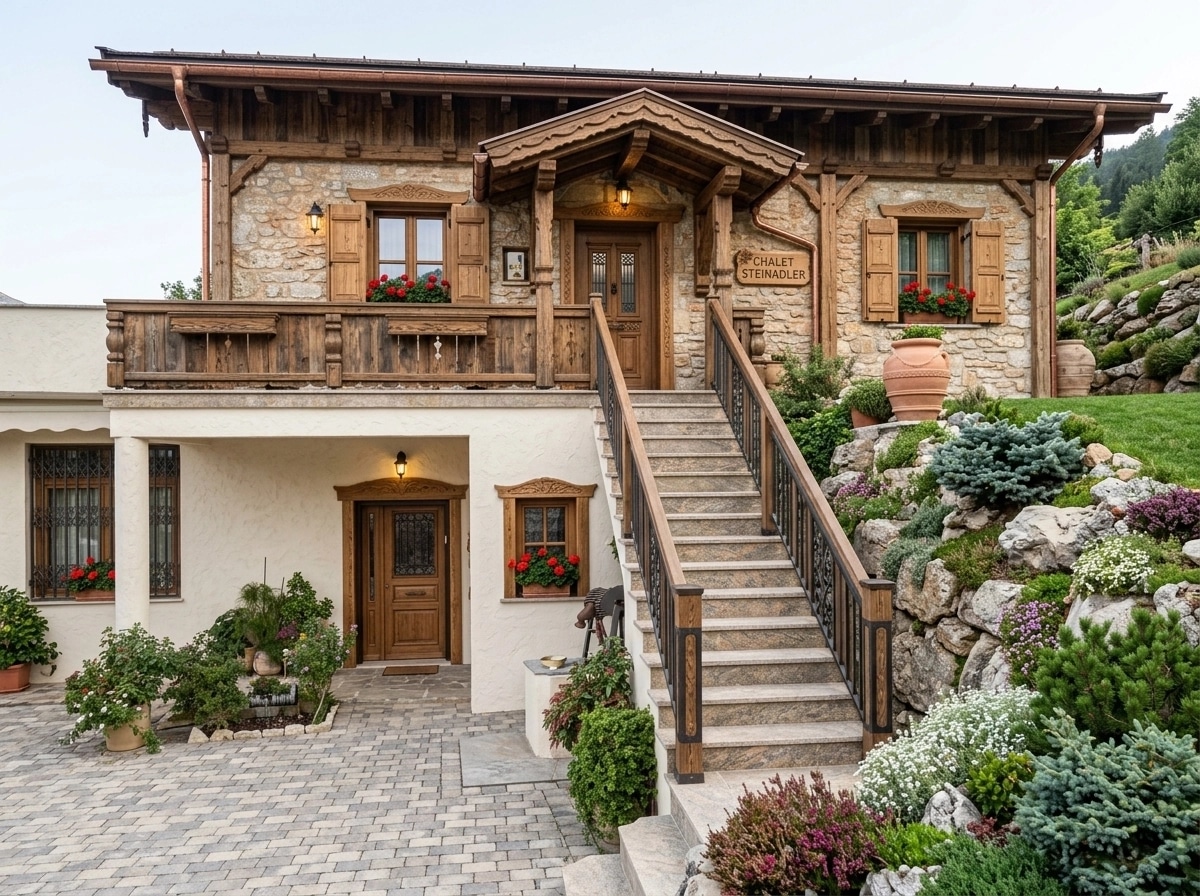 Facade design in Chalet Facade style — photo by GenRoom AI
