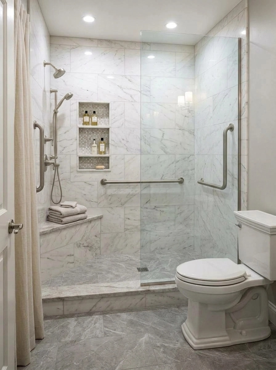 Interior design in Transitional style — Bathroom by GenRoom AI