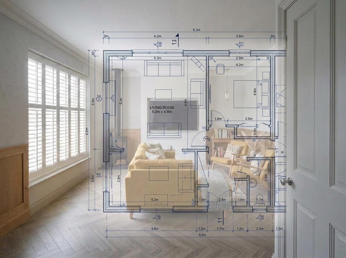 Scandinavian Living Room design — interior photo by GenRoom AI