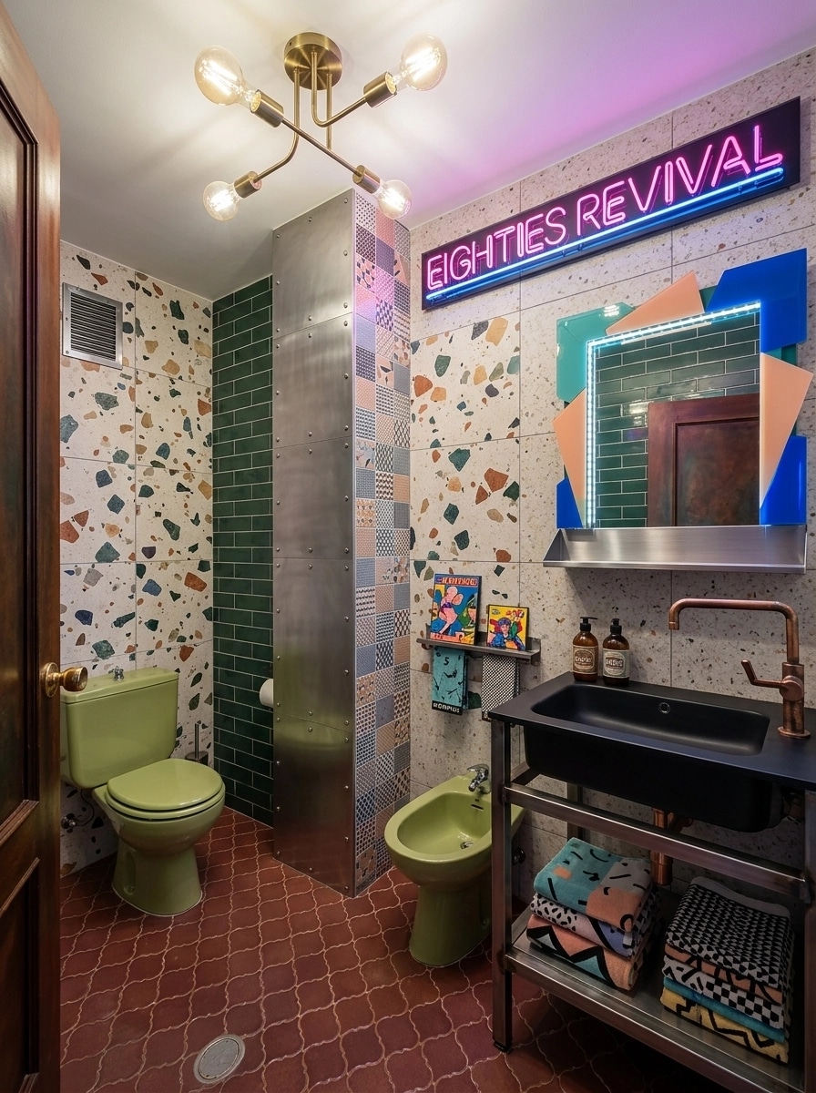 Eclectic Bano design — interior photo by GenRoom AI