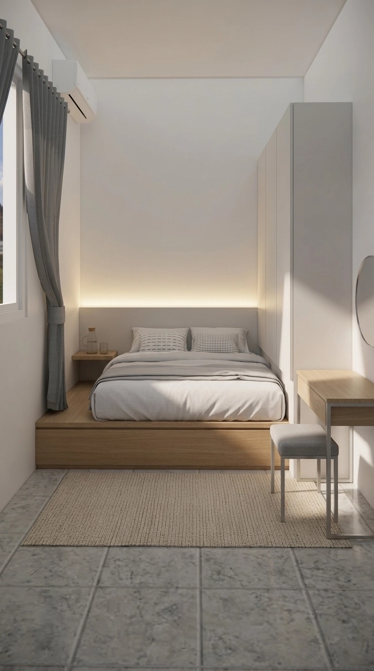 Minimalism Bedroom design — interior photo by GenRoom AI