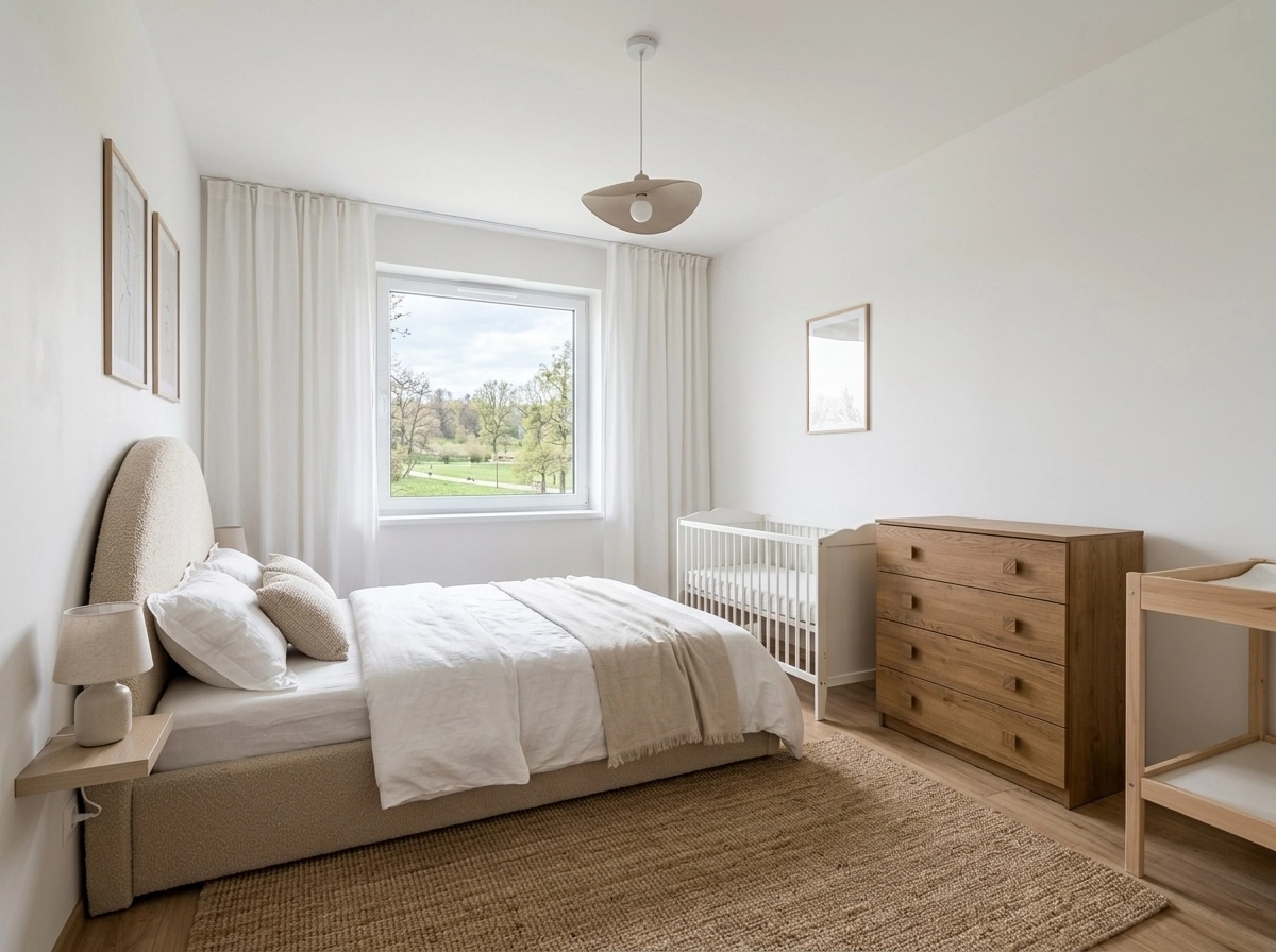 Interior design in Scandinavian style — Bedroom by GenRoom AI