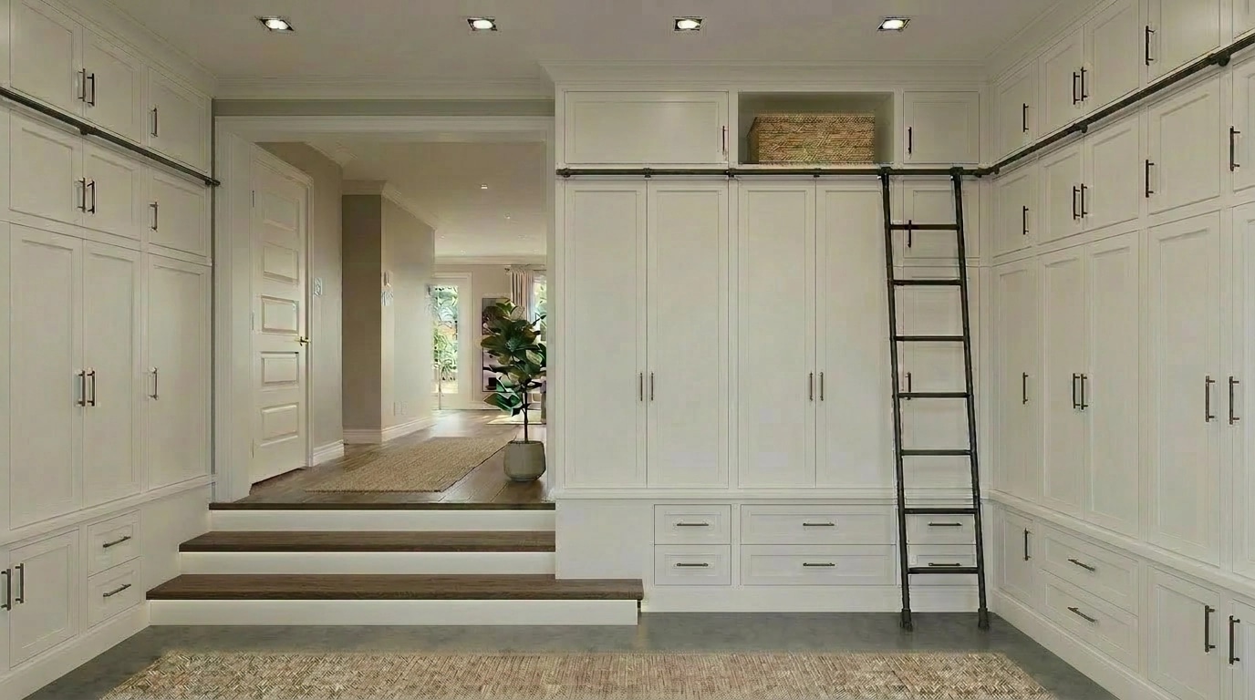 Transitional Hallway design — interior photo by GenRoom AI