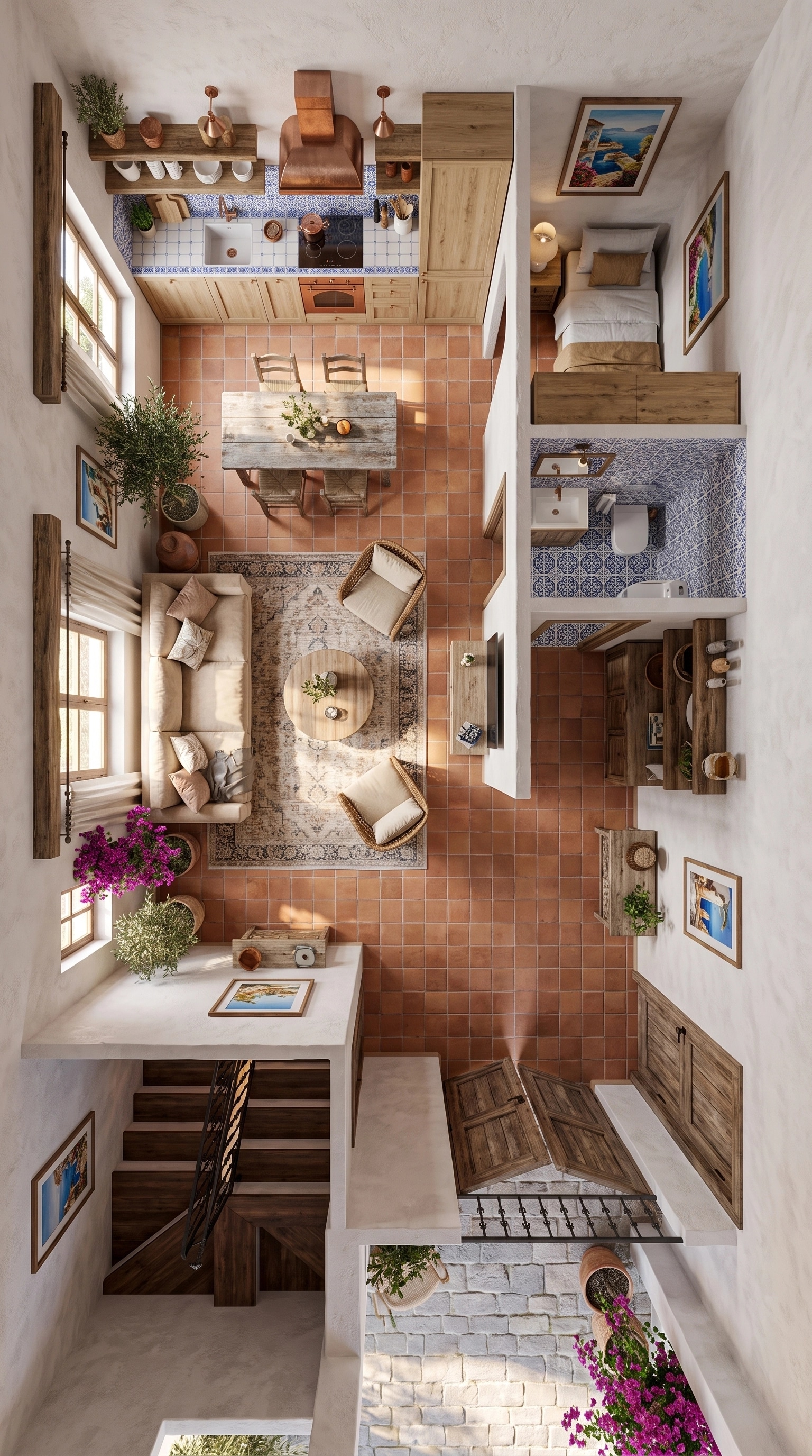 Interior design in Mediterranean style — Living Room by GenRoom AI