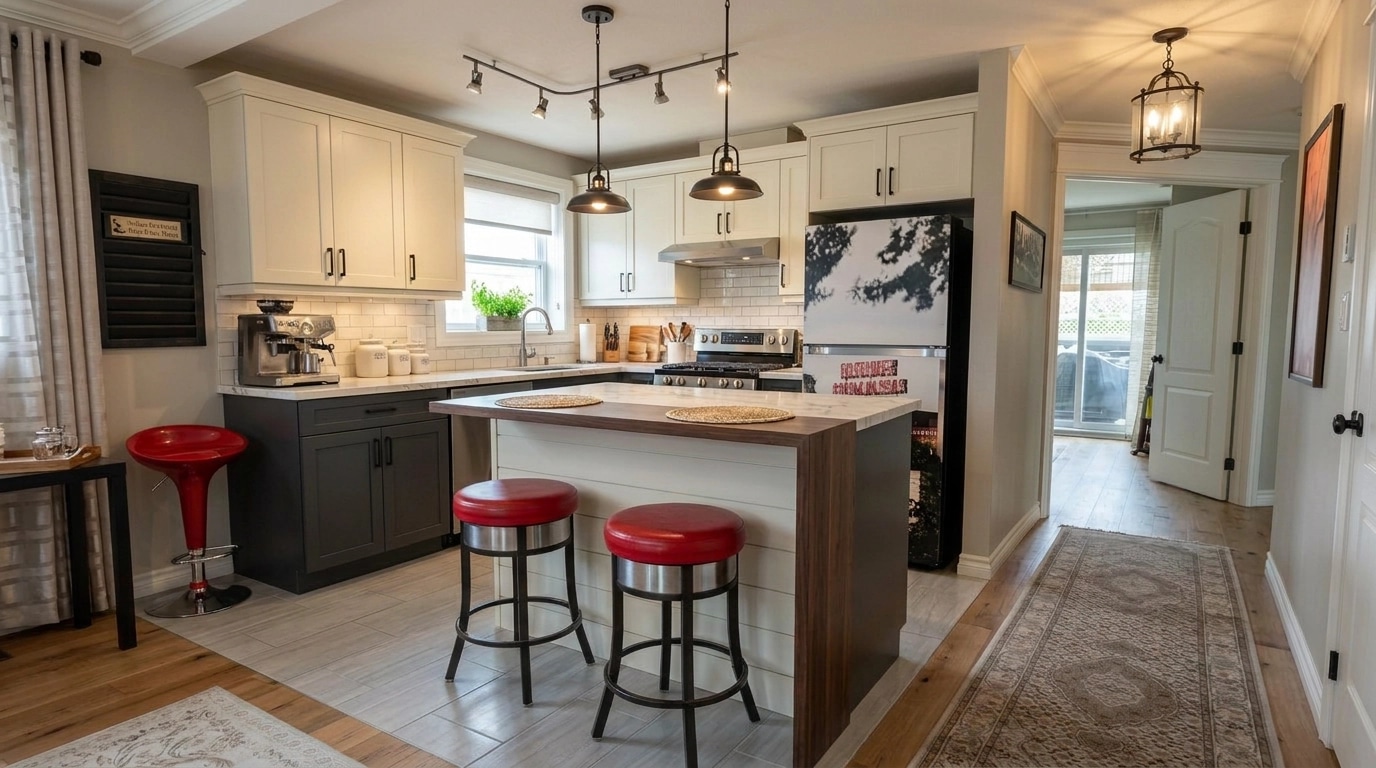 Modern Farmhouse Dapur design — interior photo by GenRoom AI