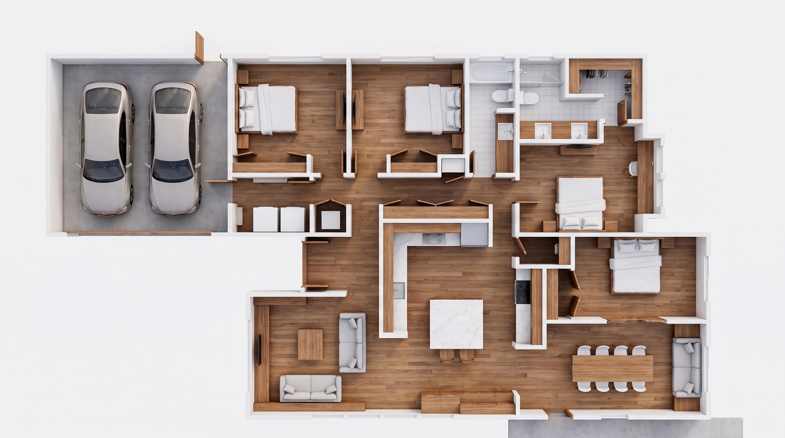 Interior design in Scandinavian style — Living Room by GenRoom AI