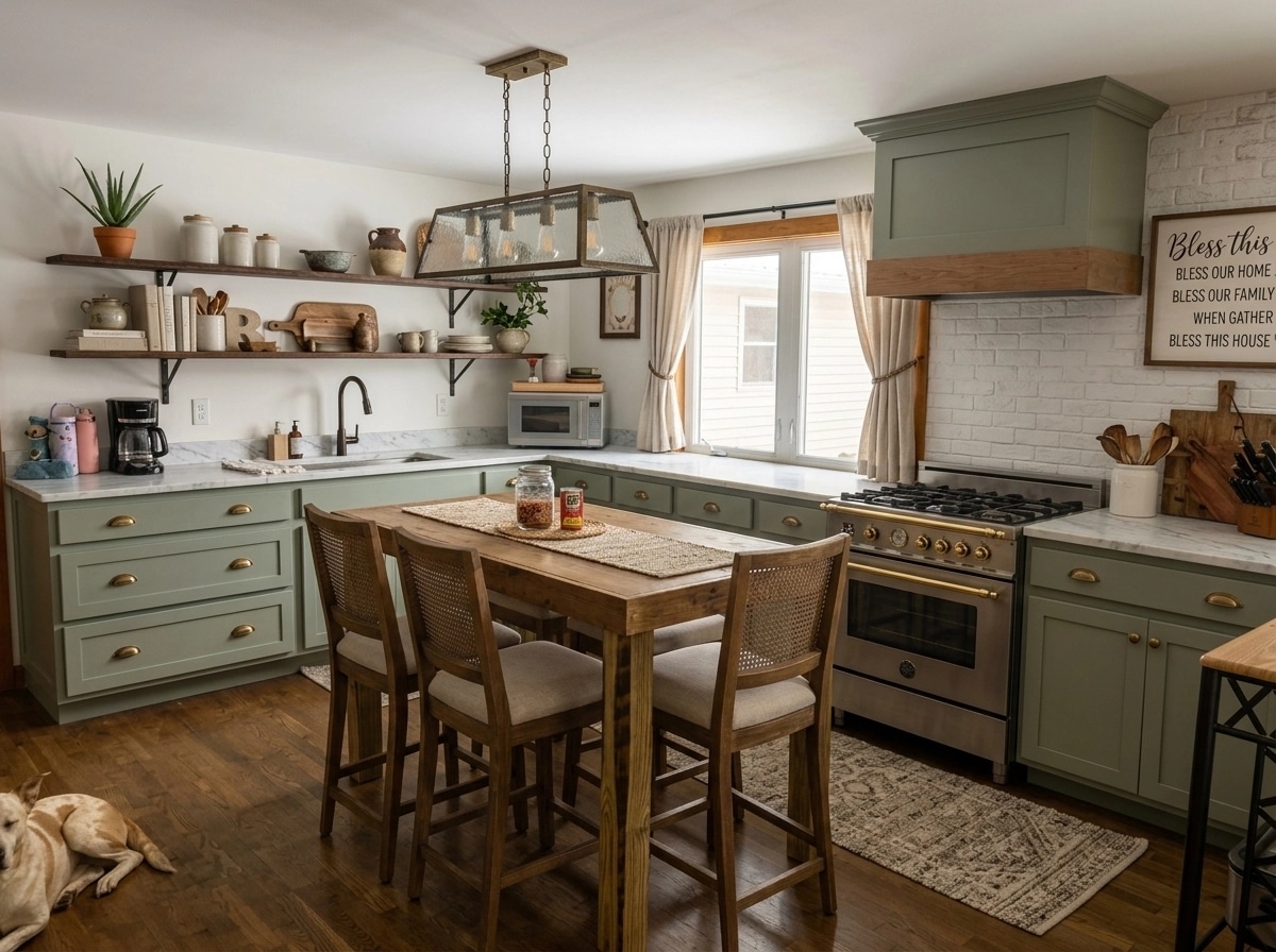 Modern Farmhouse Kitchen design — interior photo by GenRoom AI