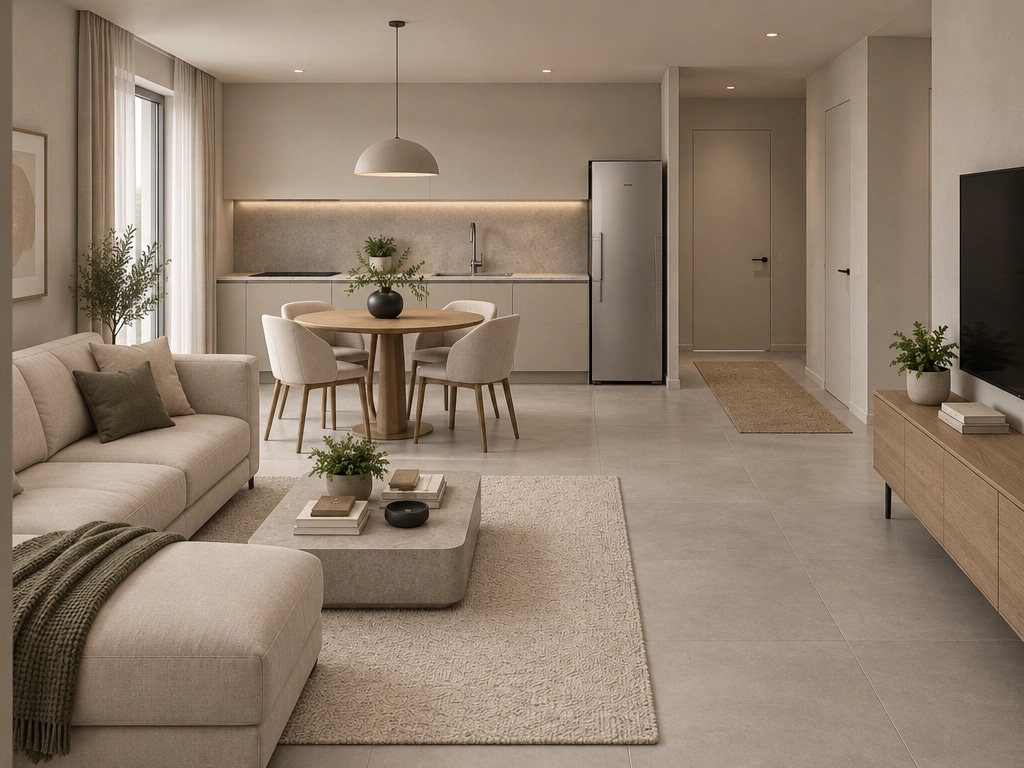 Interior design in Minimalism style — Living Room by GenRoom AI