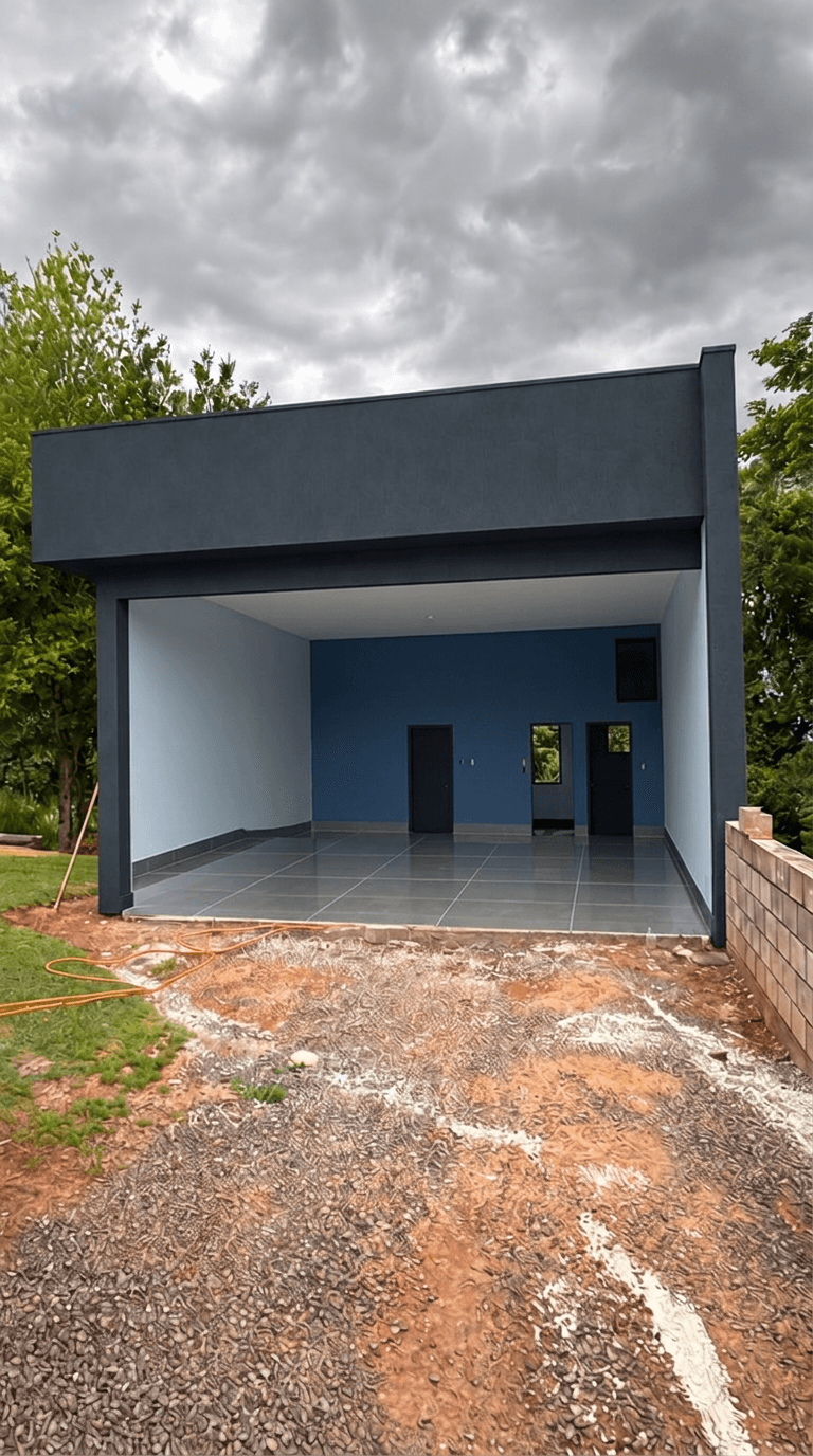 Σχεδιασμός πρόσοψης σε στυλ Contemporary Facade — Πρόσοψη από το GenRoom AI