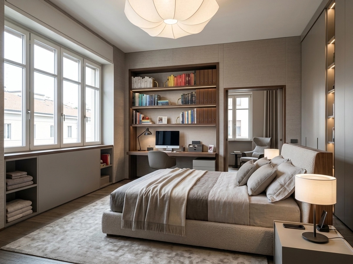 Contemporary Bedroom design — interior photo by GenRoom AI