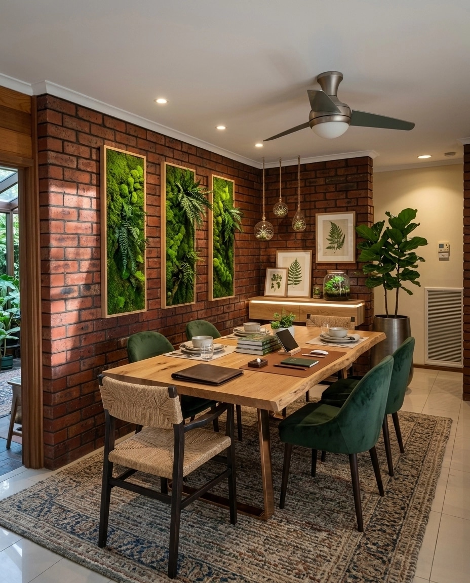 Design d'interni in stile Biophilic — dining_room di GenRoom AI
