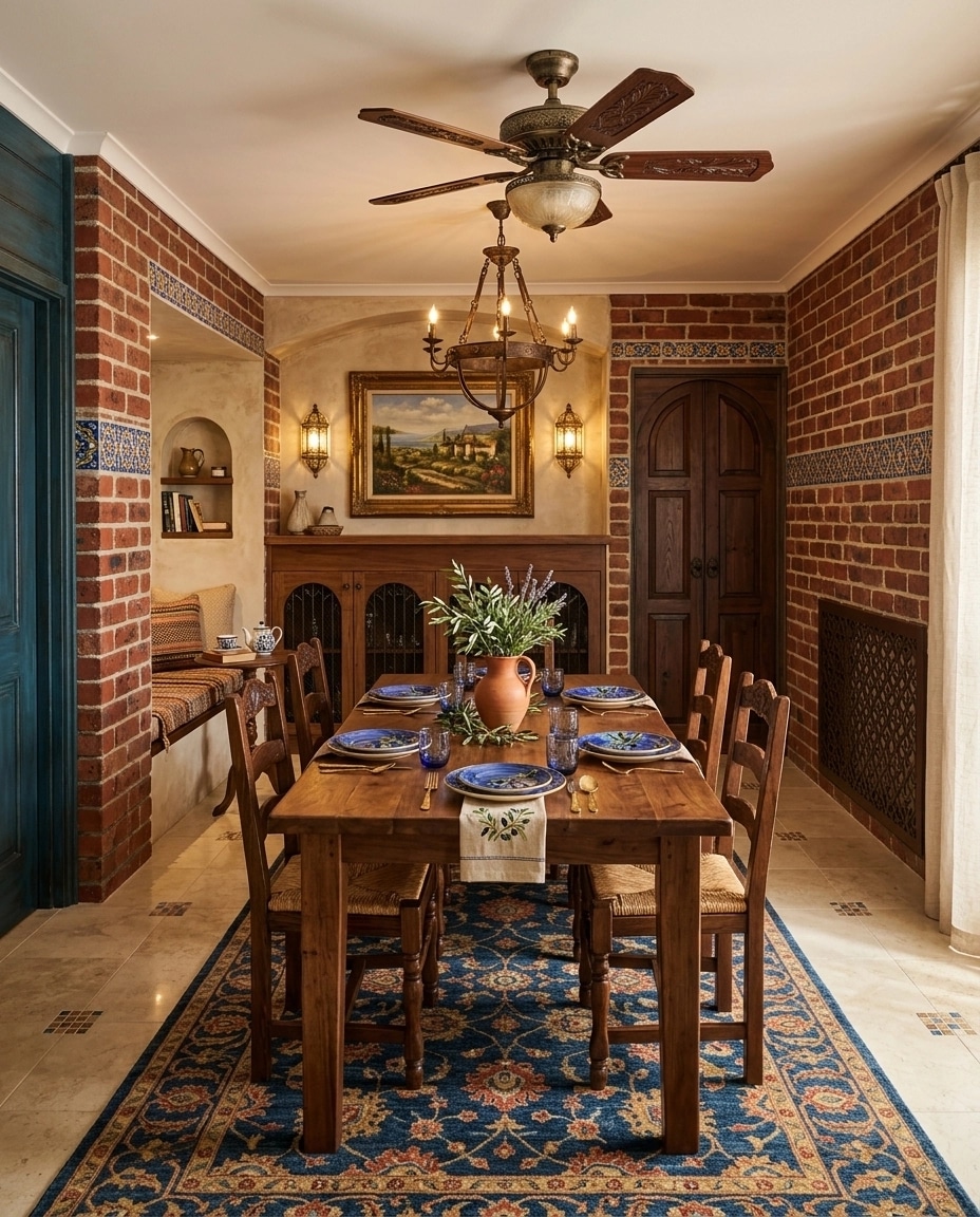 Interior design in Mediterranean style — dining_room by GenRoom AI