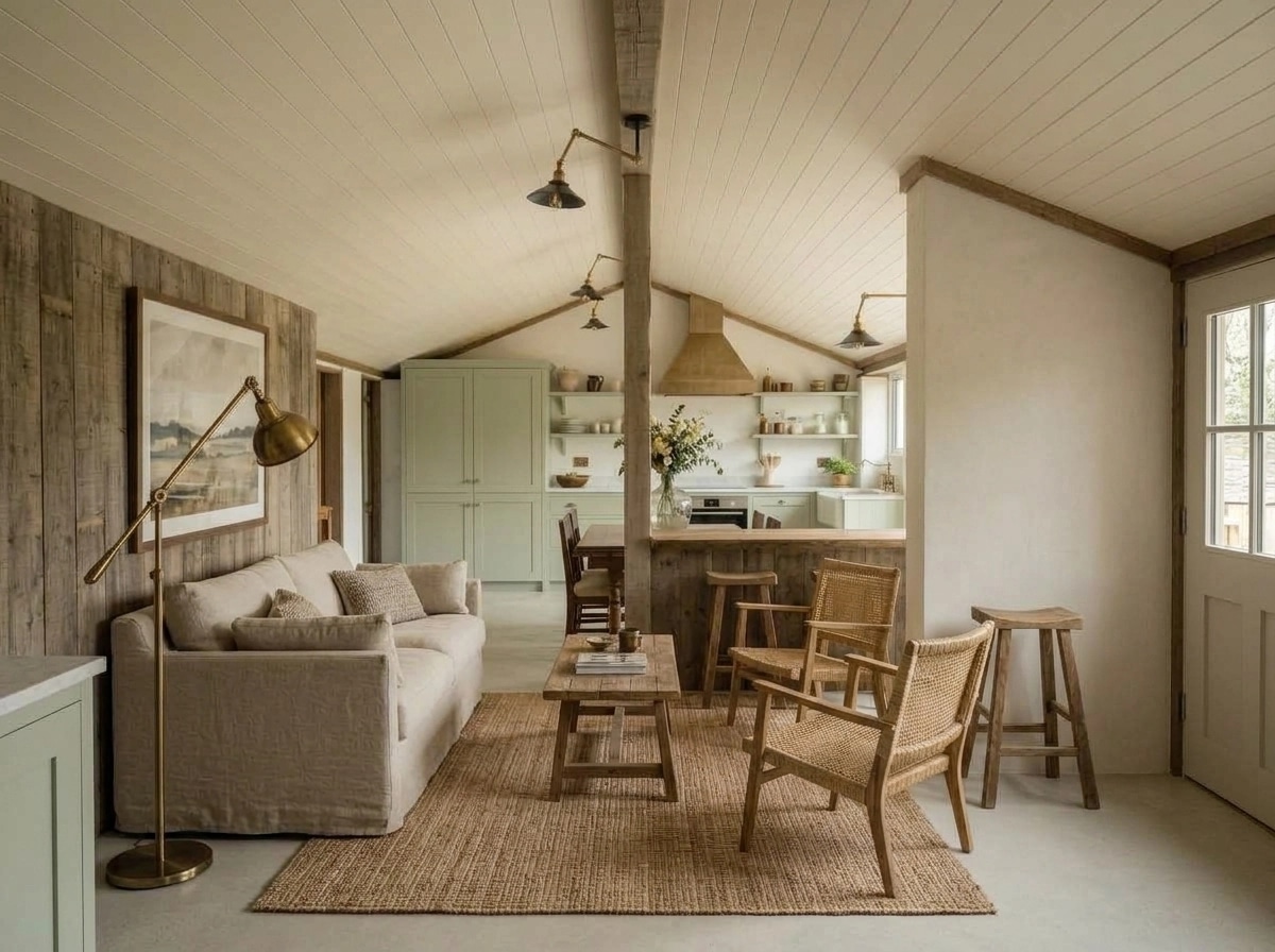 Modern Farmhouse Living Room design — interior photo by GenRoom AI