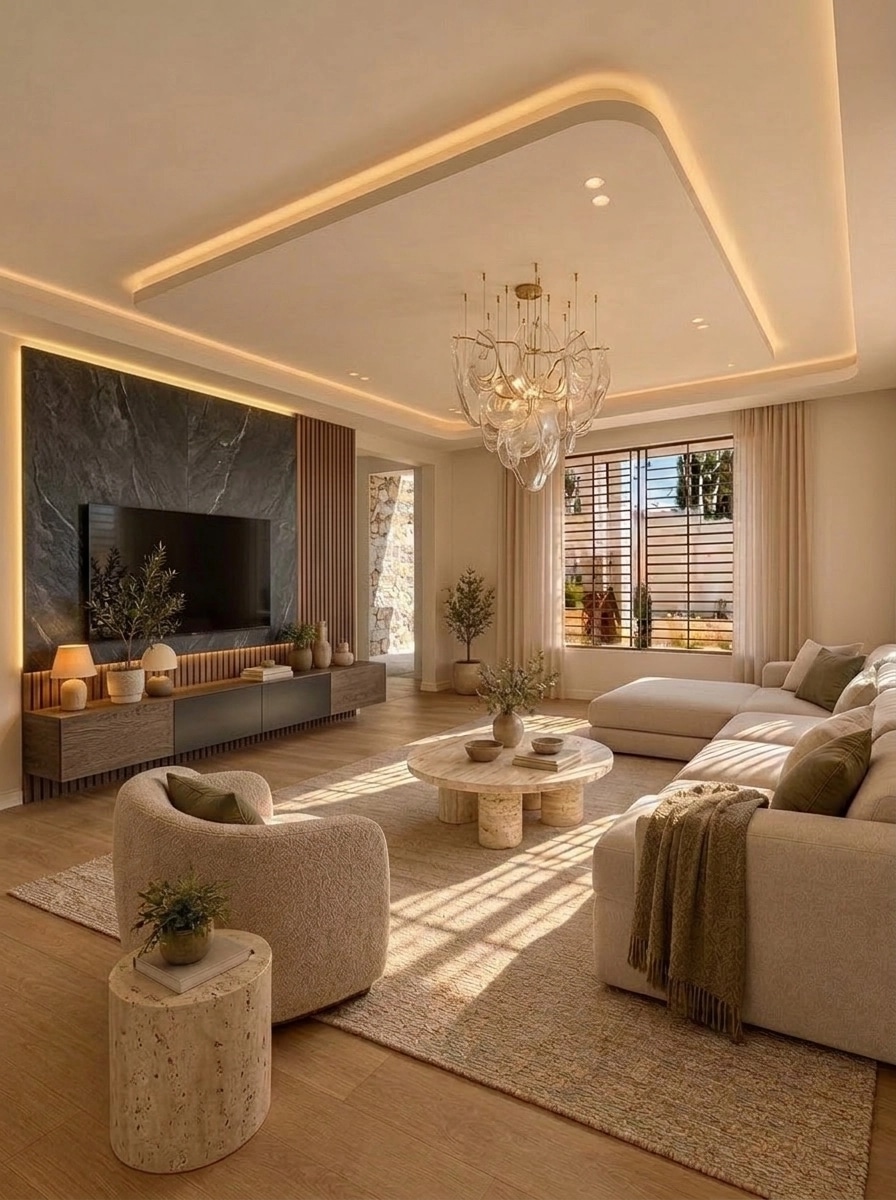 Interior design in Minimalism style — Living Room by GenRoom AI