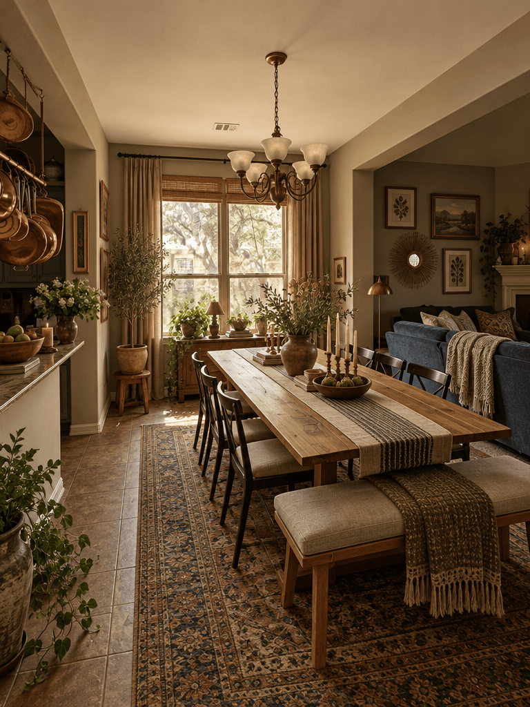 İç mekân tasarımı Eclectic stili — dining_room GenRoom AI