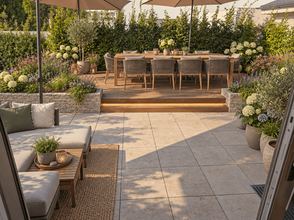 Yard design in Eco Natural Garden style — photo by GenRoom AI
