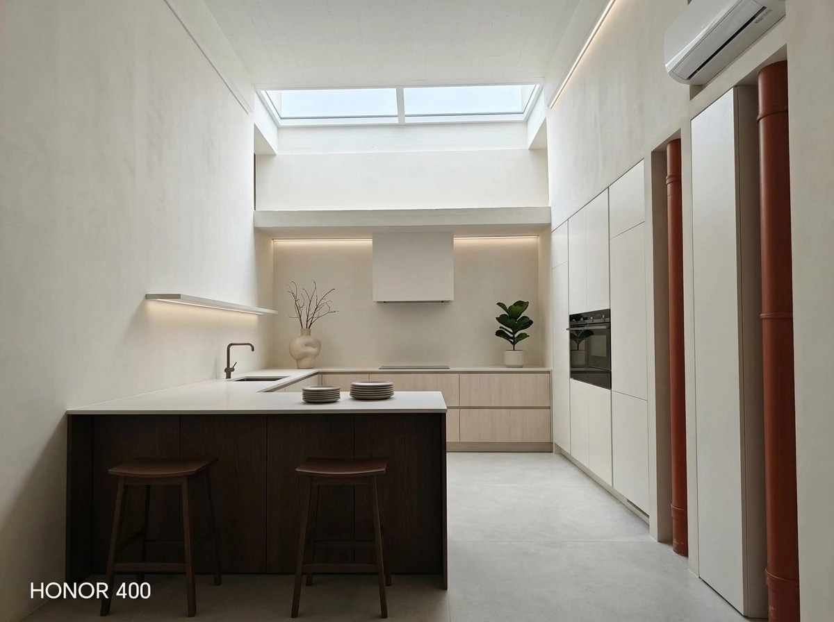 Minimalism Kitchen design — interior photo by GenRoom AI