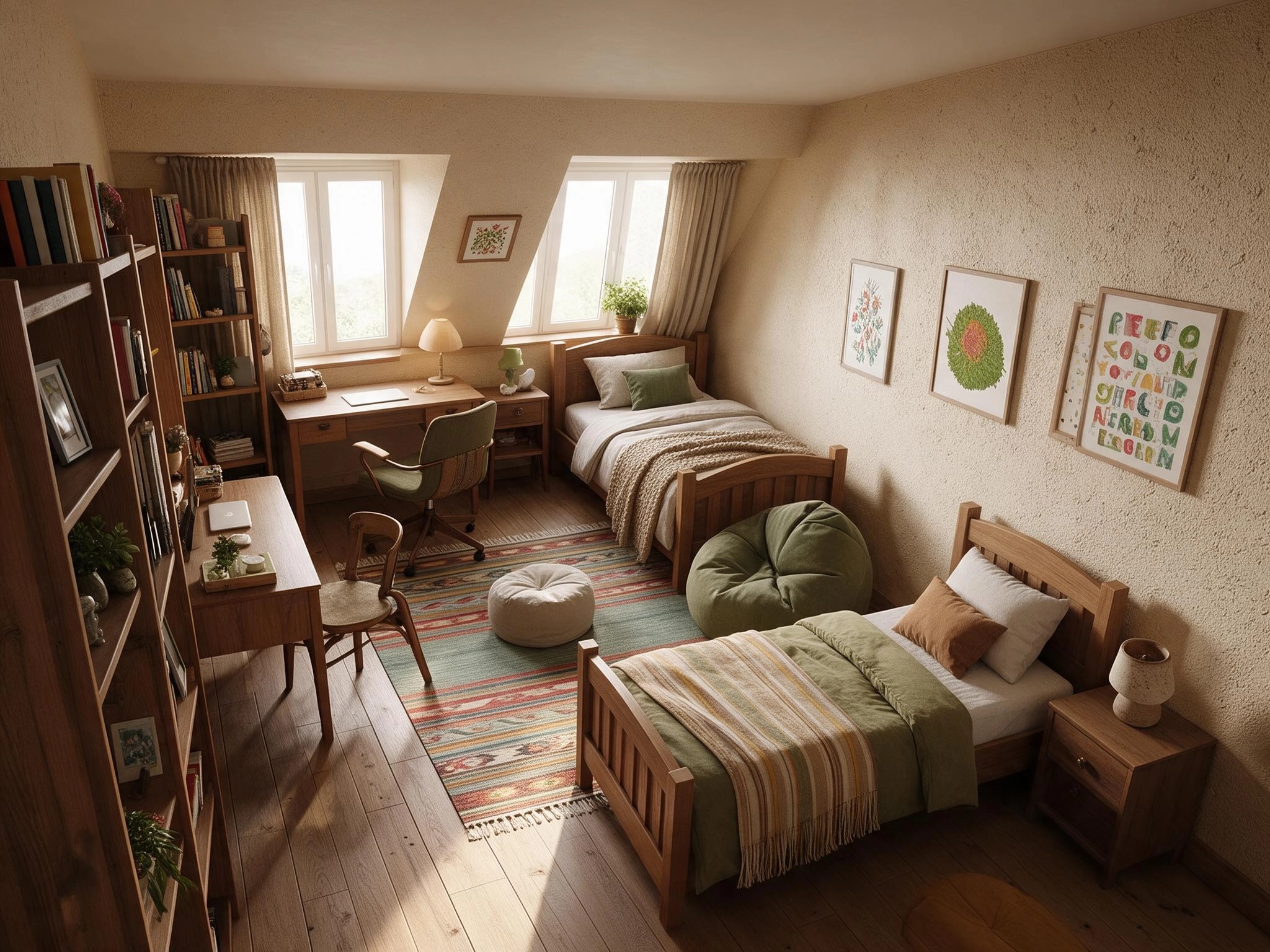 Interior design in Eclectic style — Kids Room by GenRoom AI