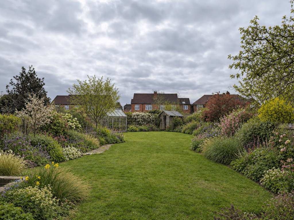 Landscape design in English Cottage Garden style — Yard by GenRoom AI
