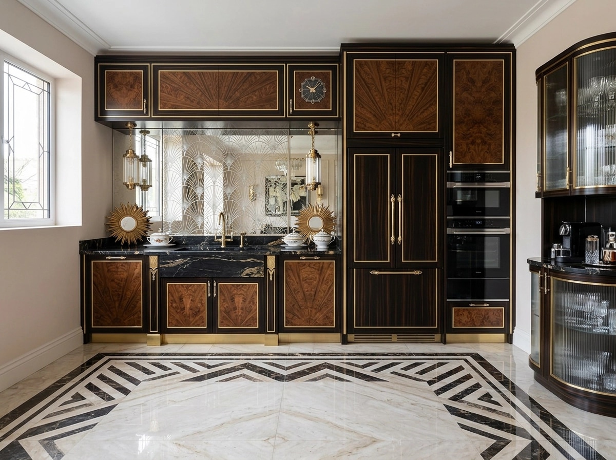 Art Deco Kitchen design — interior photo by GenRoom AI