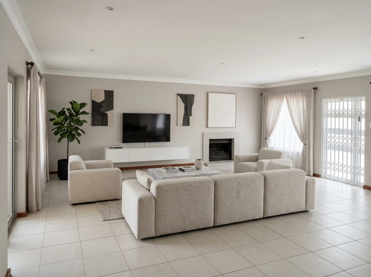Interior design in Minimalism style — Living Room by GenRoom AI
