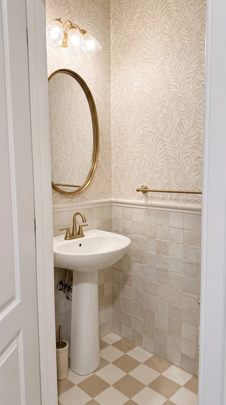Bathroom interior in Coastal / Hamptons style — photo by GenRoom AI