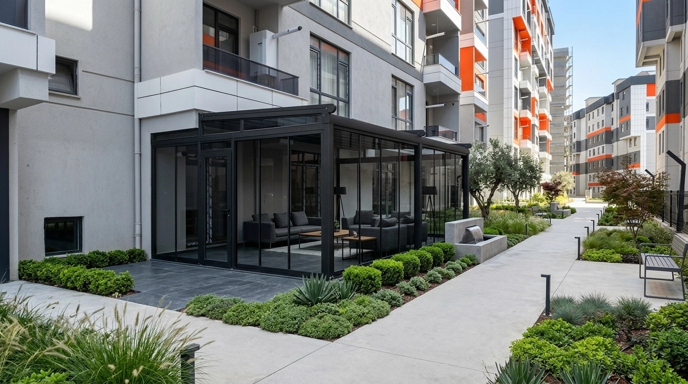 Contemporary Yard Jardim design — yard photo by GenRoom AI