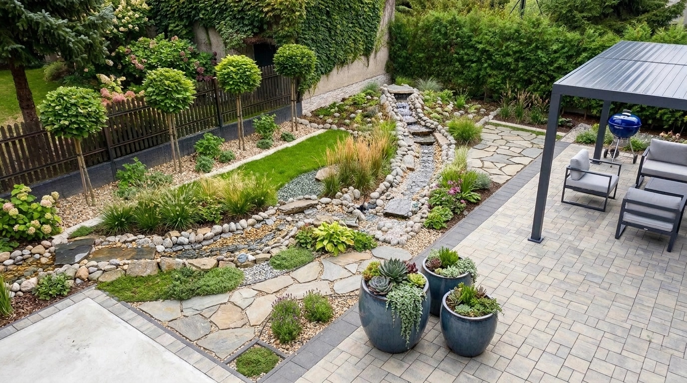 Contemporary Yard Yard design — yard photo by GenRoom AI