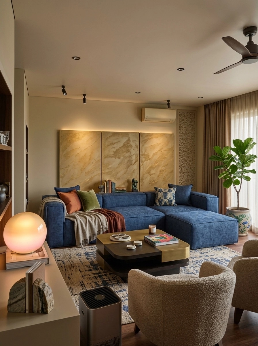 Interior design in Contemporary style — Living Room by GenRoom AI