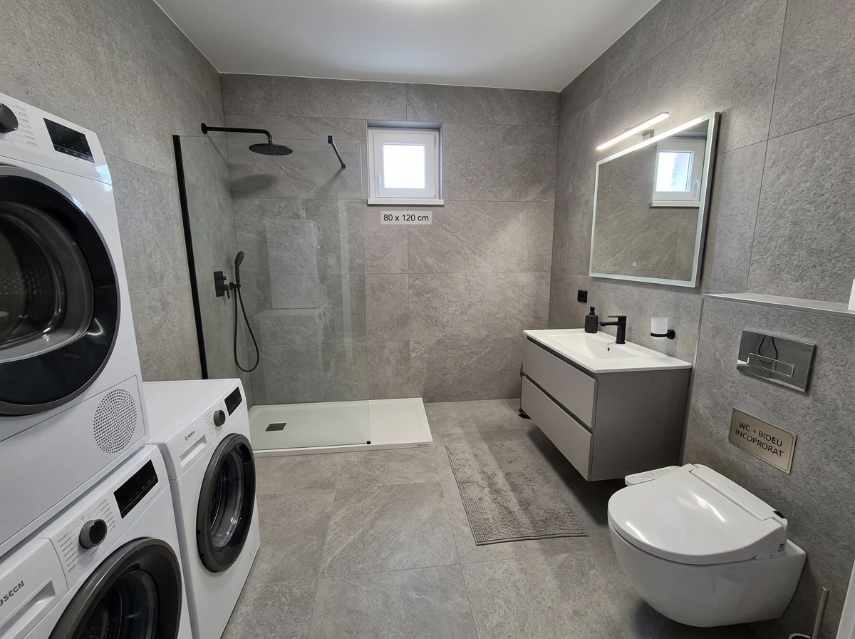 Bathroom interior in no_style style — photo by GenRoom AI
