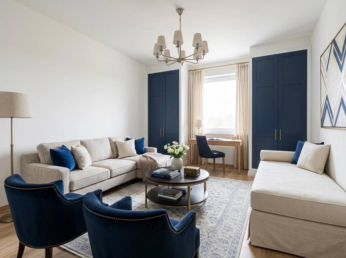 Interior design in Transitional style — Living Room by GenRoom AI