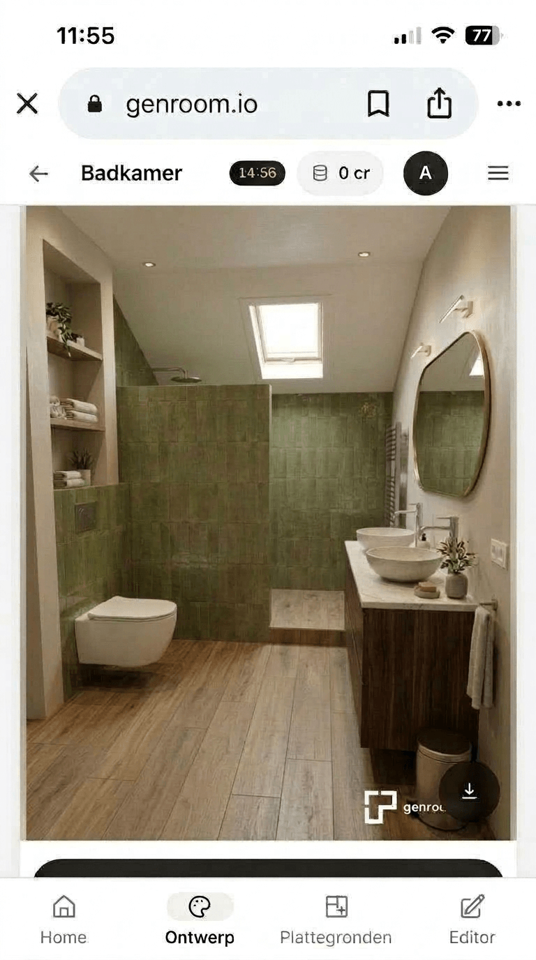 Bathroom interior in no_style style — photo by GenRoom AI