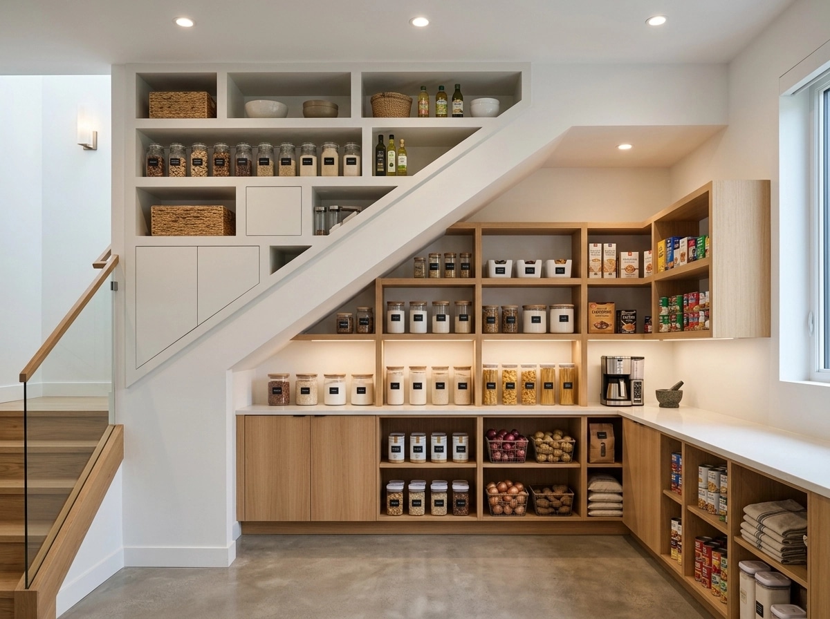 Interior design in Minimalism style — pantry by GenRoom AI