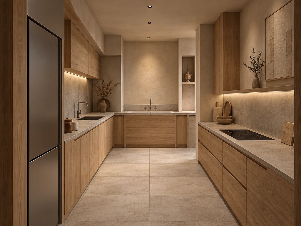 Interior design in Japandi style — Kitchen by GenRoom AI