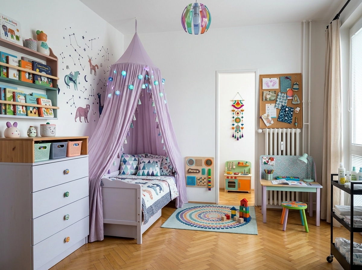 Interior design in Eclectic style — Kids Room by GenRoom AI