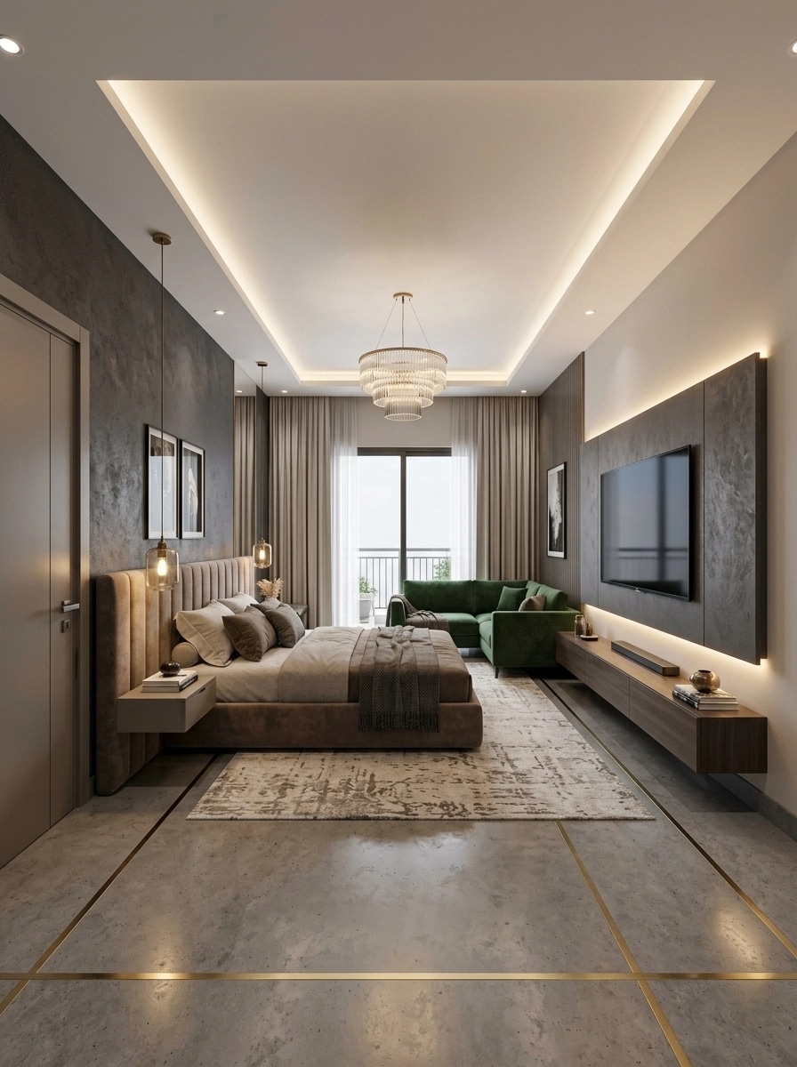 Contemporary Bedroom design — interior photo by GenRoom AI