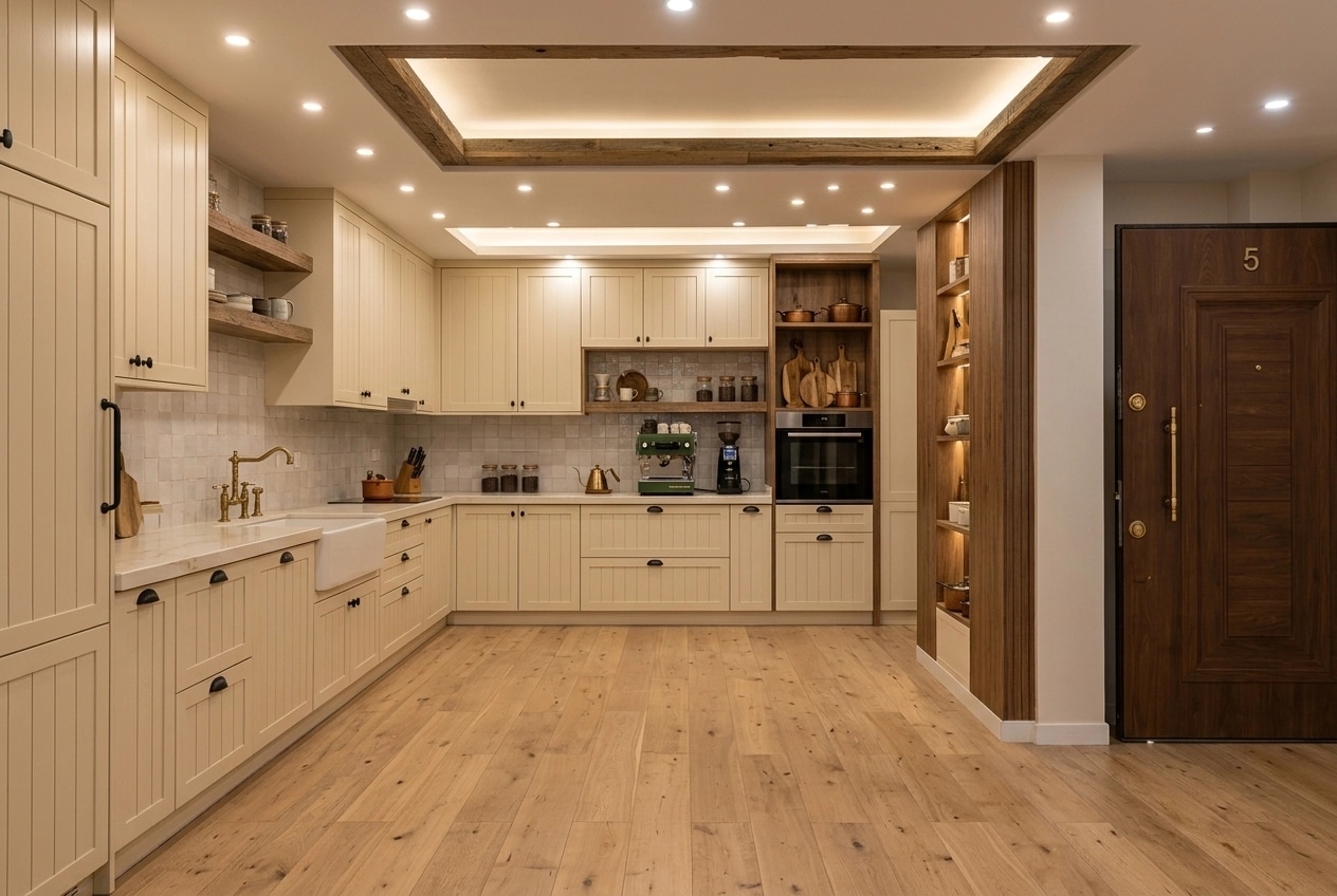 Modern Farmhouse Kitchen design — interior photo by GenRoom AI