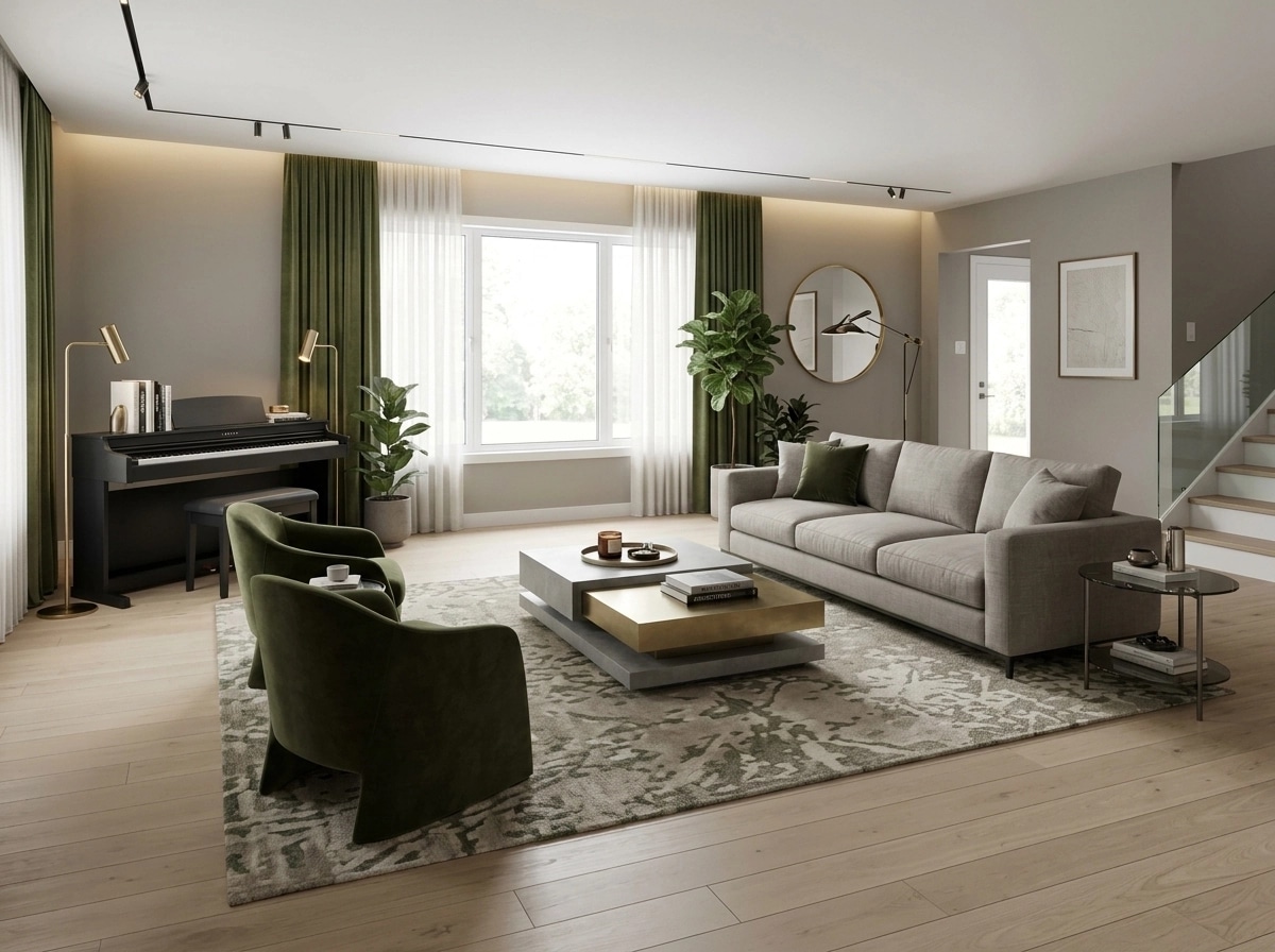 Interior design in Contemporary style — Living Room by GenRoom AI