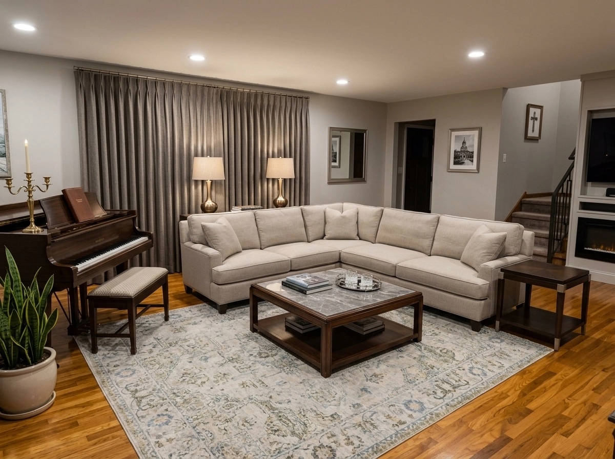 Interior design in Transitional style — Living Room by GenRoom AI