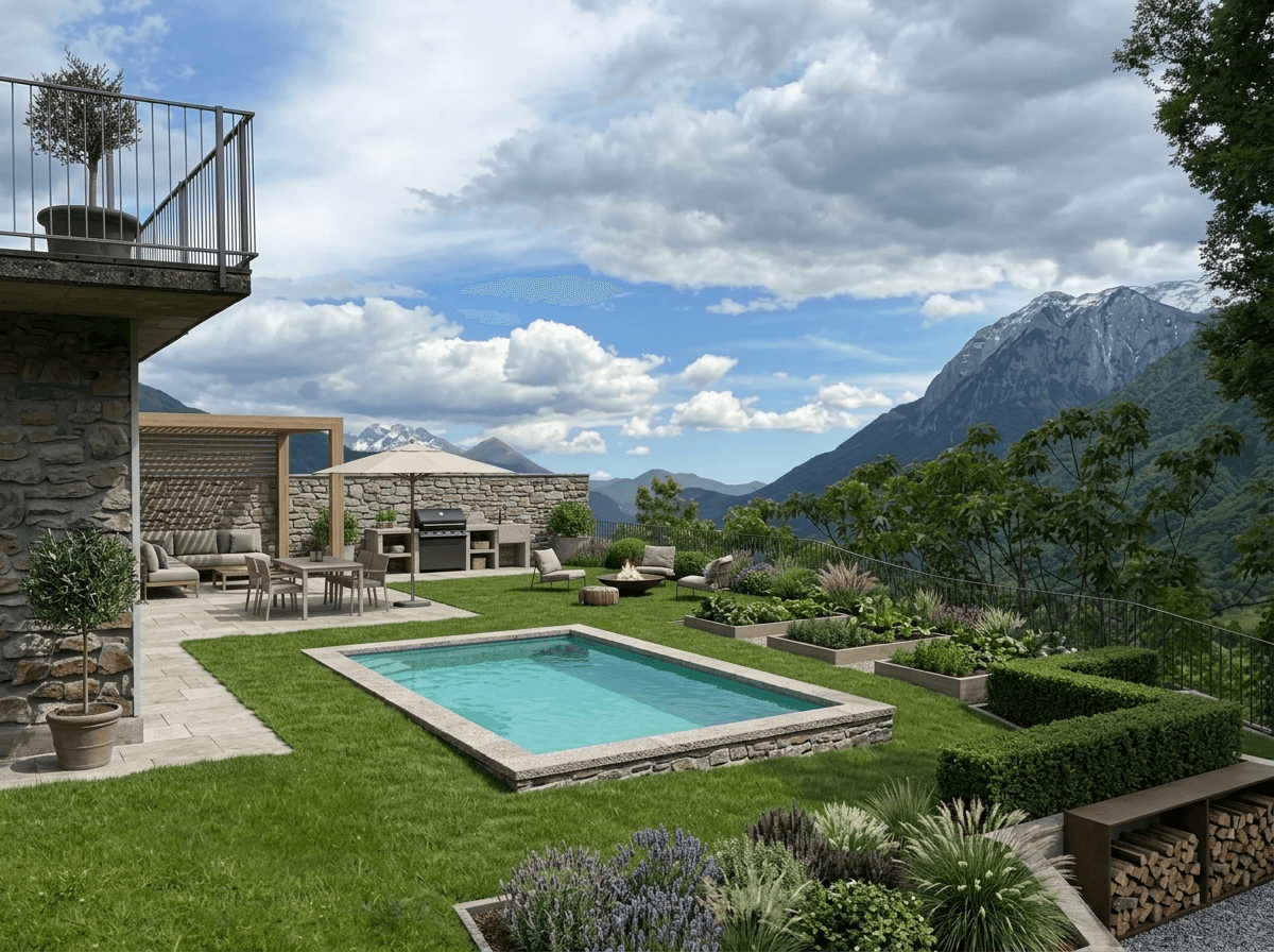 Yard design in no_style style — photo by GenRoom AI