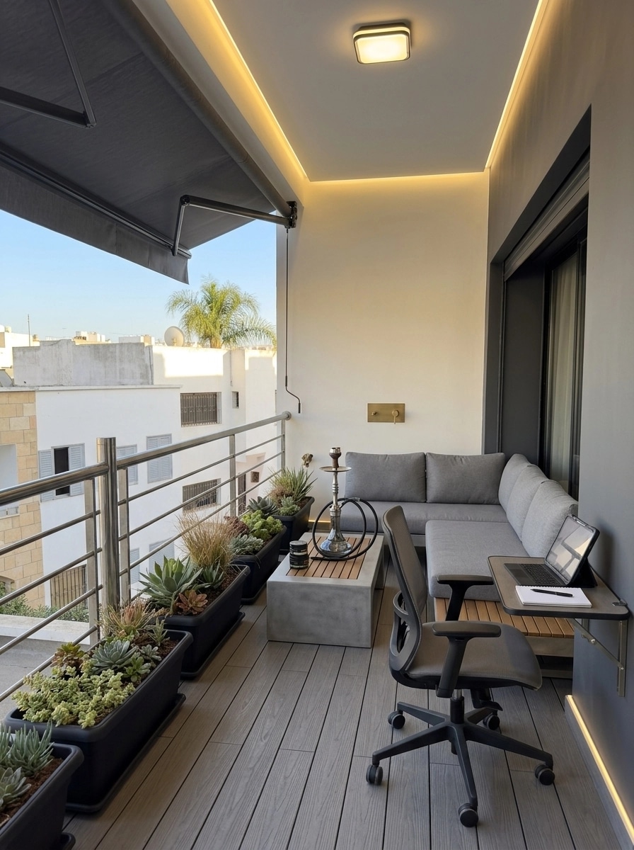 Interior design in Contemporary style — terrace by GenRoom AI