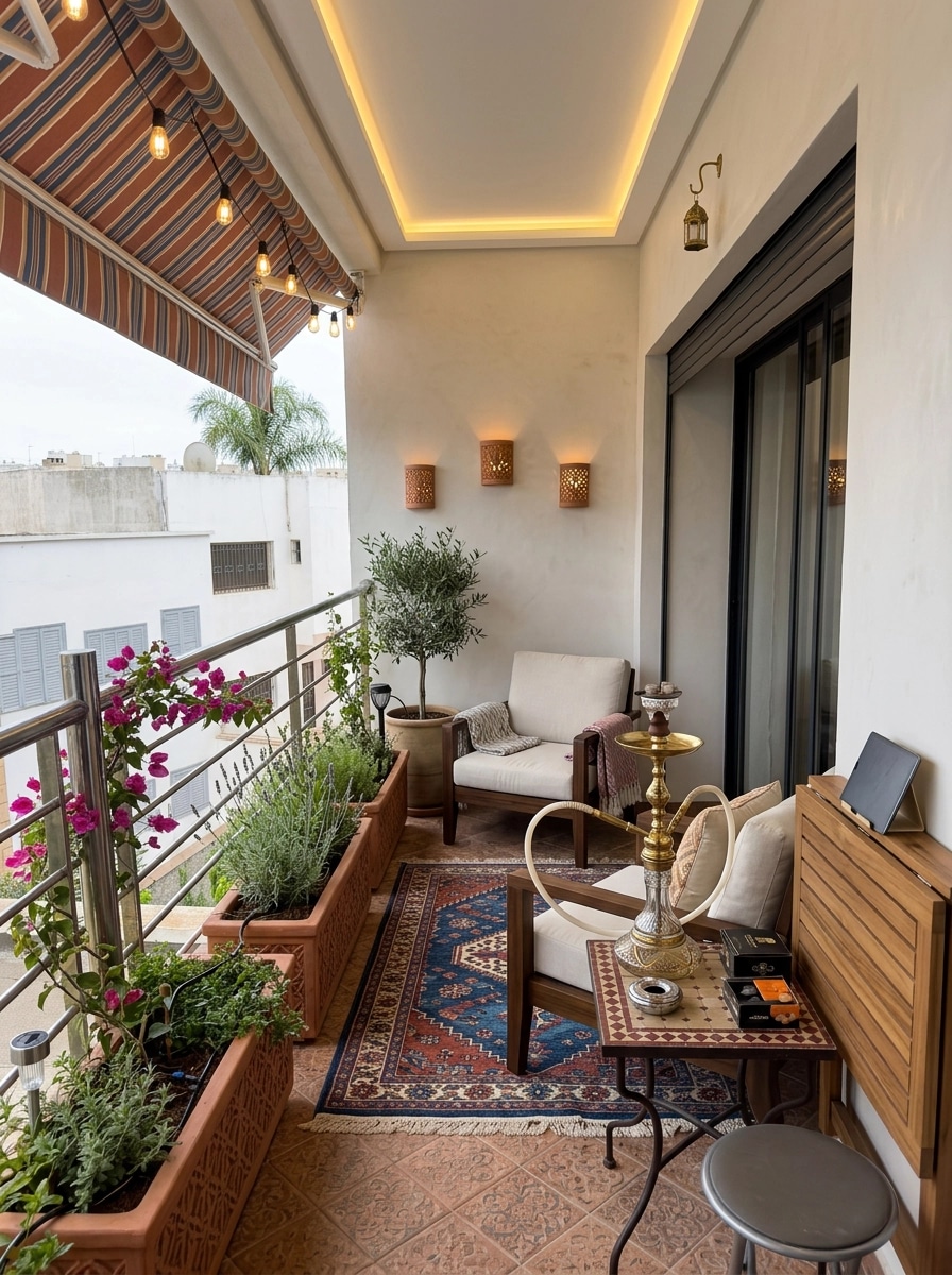 Interior design in Mediterranean style — terrace by GenRoom AI