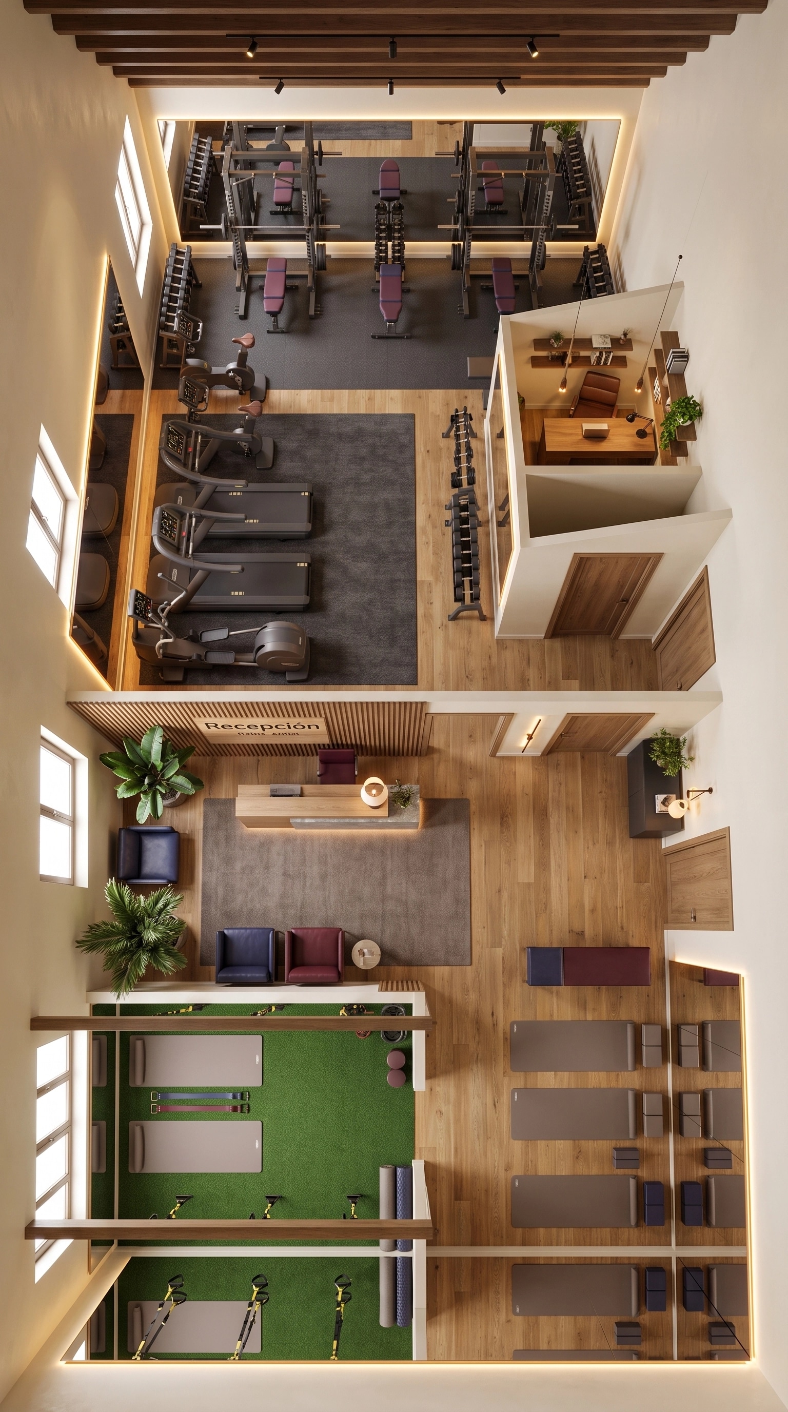 Interior design in Blacktec style — Living Room by GenRoom AI