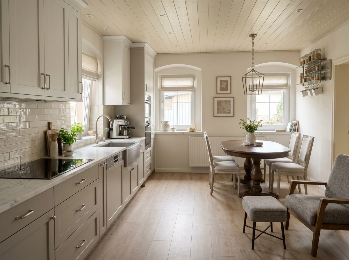 Interior design in Transitional style — Kitchen by GenRoom AI