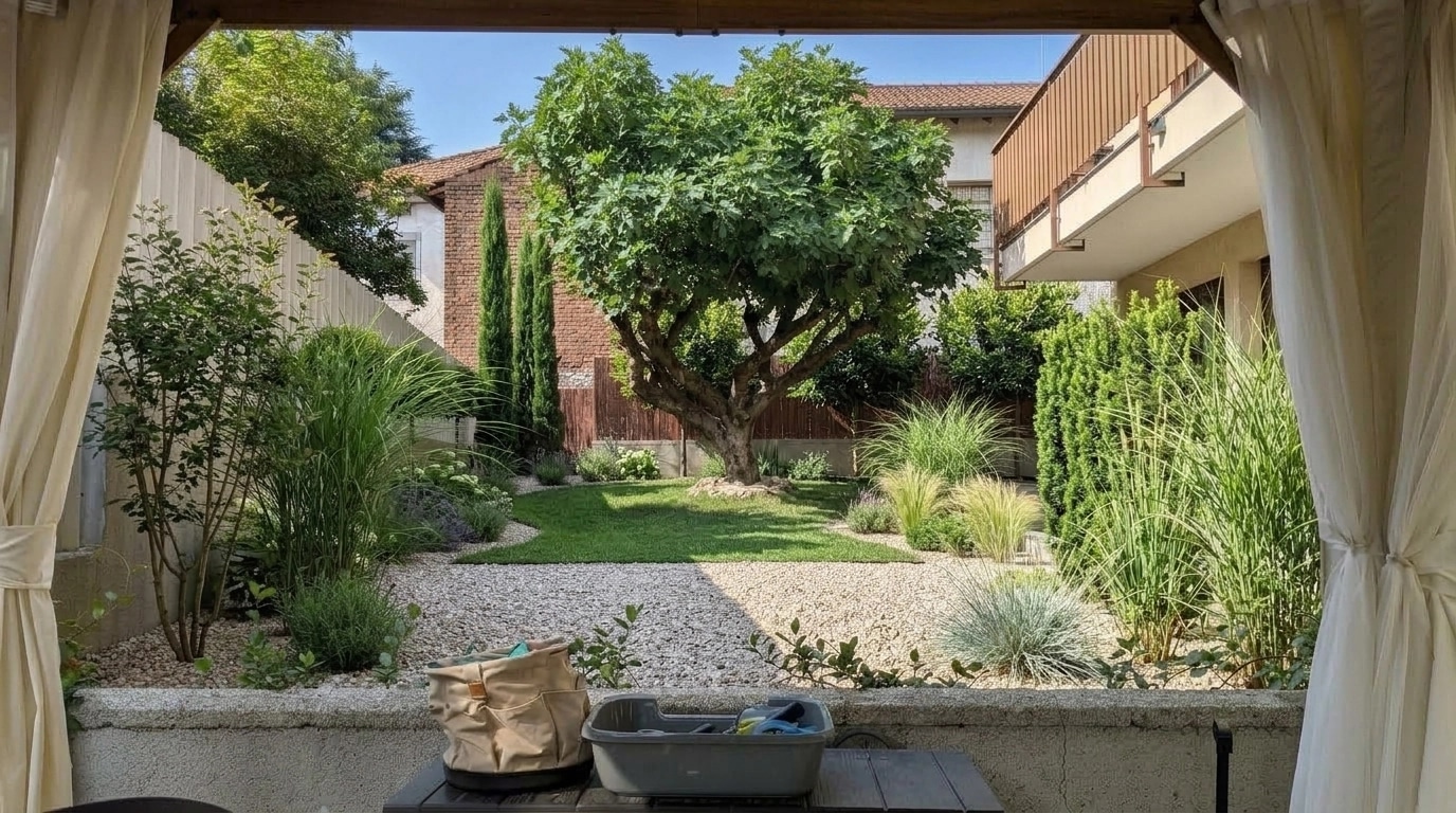 Yard design in no_style style — photo by GenRoom AI