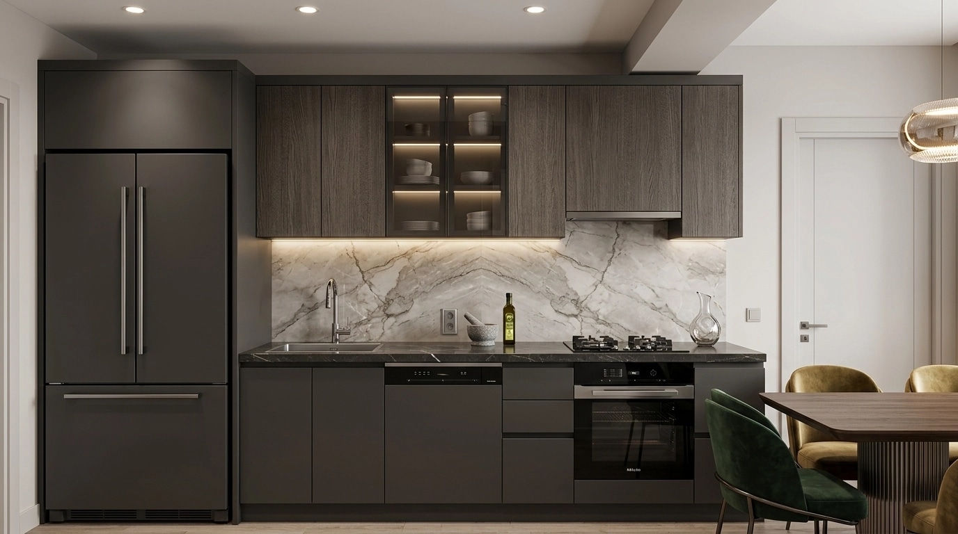Interior design in Contemporary style — Kitchen by GenRoom AI