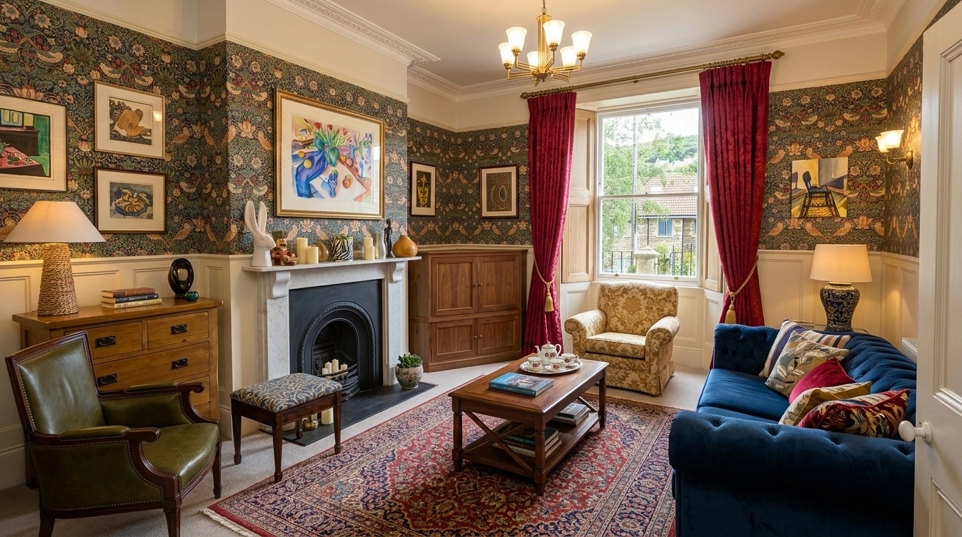 Interior design in British style — Living Room by GenRoom AI