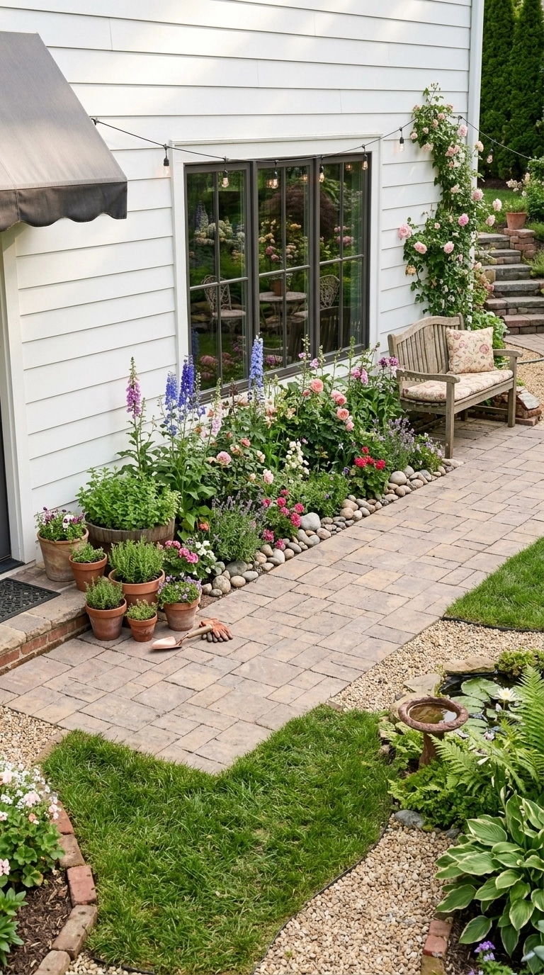 Landscape design in English Cottage Garden style — Yard by GenRoom AI